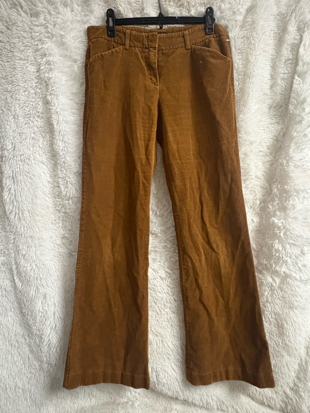 Theory Corduroy Trousers in Camel size 10